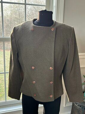 Vintage Doncaster Jacket Blazer - Army Green - Women's Medium